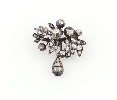 Diamantbrosche zus. ca. 1,60 ct - Gioielli