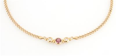 Brillant Rubellit Collier - Jewellery