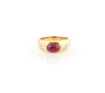 Brillant Rubin Ring Nummer 3466 - Schmuck