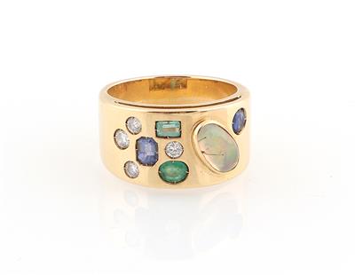 Heldwein Brillant Farbstein Ring - Jewellery