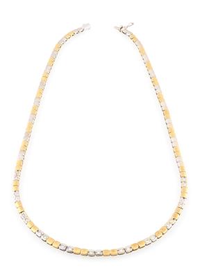 Brillantcollier zus. ca. 0,60 ct - Gioielli