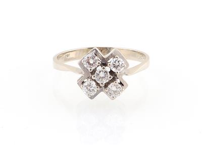 Brillantring zus. ca. 0,55 ct - Klenoty