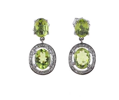 Peridot Ohrsteckgehänge zus. ca. 4 ct - Gioielli