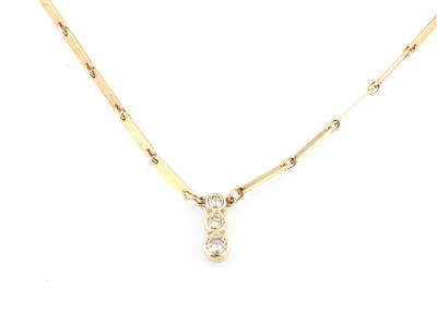 Brillantcollier zus. ca.1,10 ct - Schmuck