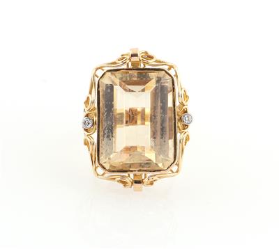 Citrinring ca. 22,00 ct - Schmuck