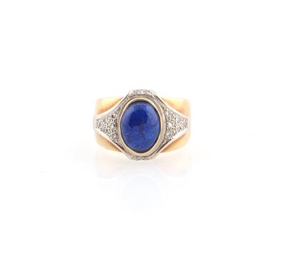 Diamant Lapislazuli Ring - Jewellery