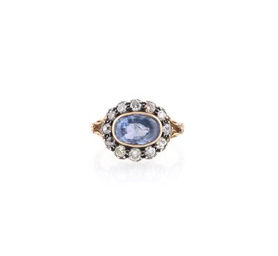 Diamant Saphir Ring - Jewellery