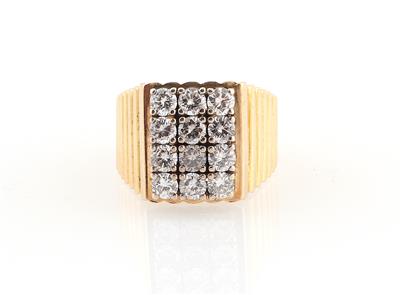 Brillantring zus. ca. 1,45 ct - Klenoty