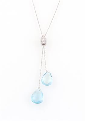 Diamant Aquamarincollier - Gioielli