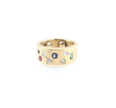 Diamant Farbstein Ring - Jewellery