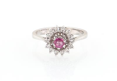 Diamant Rubin Ring - Klenoty