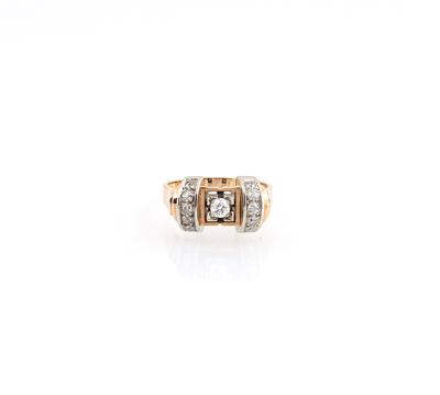 Altschliffdiamant Ring zus. ca. 0,30 ct - Gioielli