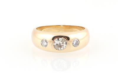 Altschliffdiamant Ring zus. ca. 0,70 ct - Gioielli