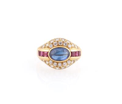 Brillant Farbstein Ring - Jewellery