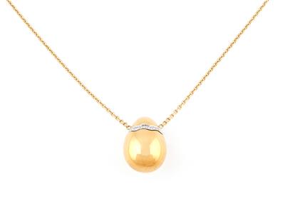 Brillantcollier Ei zus. ca. 0,50 ct - Gioielli