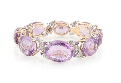 Diamant Amethyst Armband - Jewellery