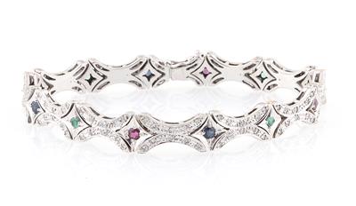 Diamant Farbstein Armband - Gioielli