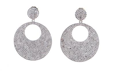 Diamant Ohrsteckgehänge zus. ca. 4 ct - Jewellery