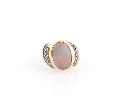 Brillant Opal Ring - Schmuck