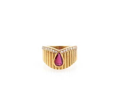 Ventrella Brillant Rubin Ring - Schmuck