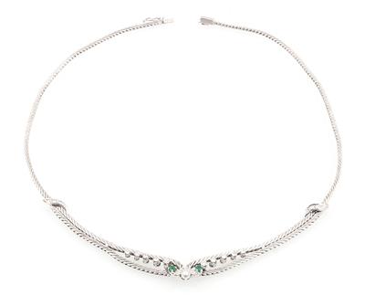 Brillant Smaragdcollier - Jewellery