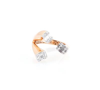 Diamantring zus. ca. 0,65 ct - Gioielli