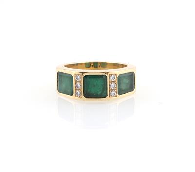Brillant-Smaragdring - Jewellery