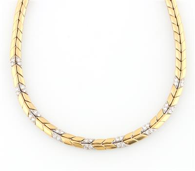 Brillantcollier zus. ca. 2 ct - Gioielli