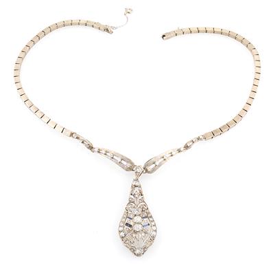 Diamantcollier zus. ca. 2,40 ct - Gioielli