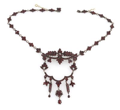 Granatcollier - Schmuck