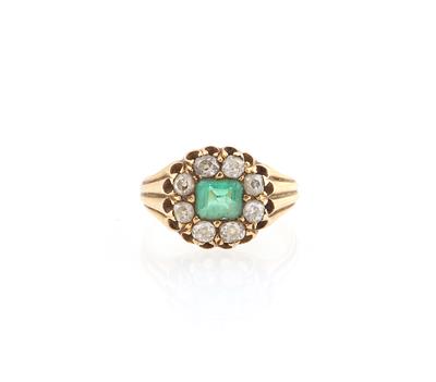 Smaragd Diamant Ring - Jewellery