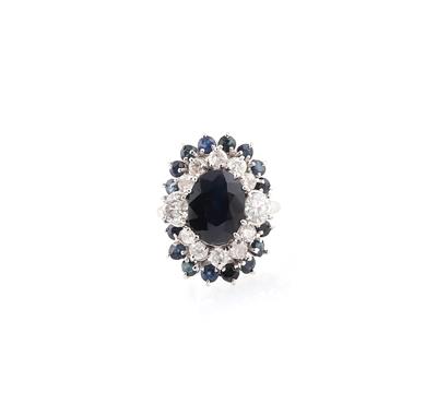 Brillant Saphirring zus. ca. 1,50 ct - Jewellery