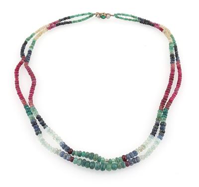 Brillant Farbstein Collier - Gioielli