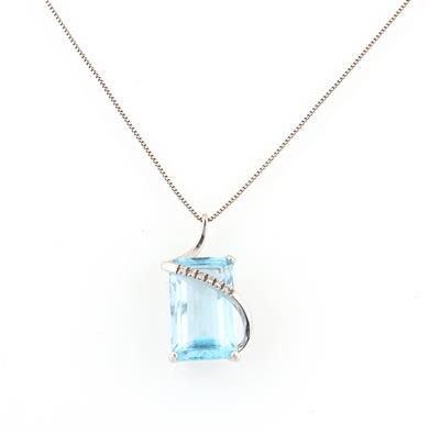 Brillant Aquamarin Collier - Jewellery