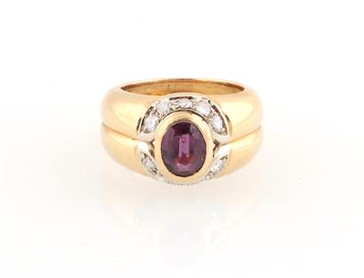 Brillant Rubin Ring - Gioielli