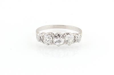 Altschliffdiamant Ring zus. ca. 1,20 ct - Klenoty