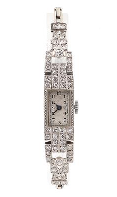 Diamant Armbanduhr zus. ca. 0,90 ct - Jewellery