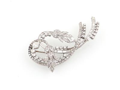 Diamantbrosche zus. ca.5,50 ct - Schmuck