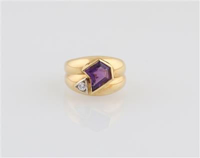 Brillant Amethyst Damenring - Jewellery