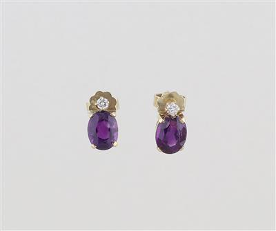 Brillant Amethyst Ohrstecker - Gioielli