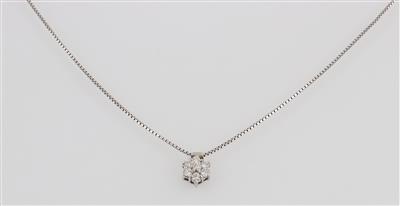 Brillantcollier zus. ca.0,4 ct - Gioielli