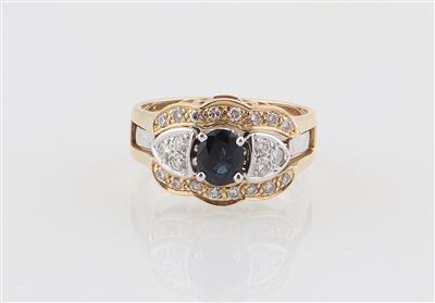 Brillant Saphir Ring - Klenoty