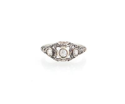 Altschliffdiamant Ring zus. ca. 0,40 ct - Schmuck