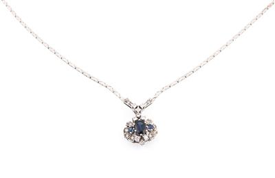 Diamant Saphircollier - Klenoty