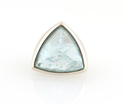 Aquamarinring ca. 18 ct - Jewellery