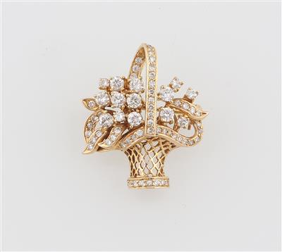 Brillantbrosche zus. ca.0,80 ct - Schmuck