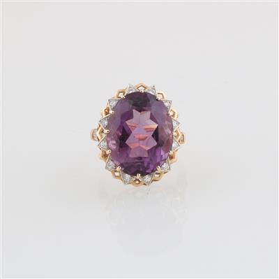 Brillant Amethyst Ring - Gioielli