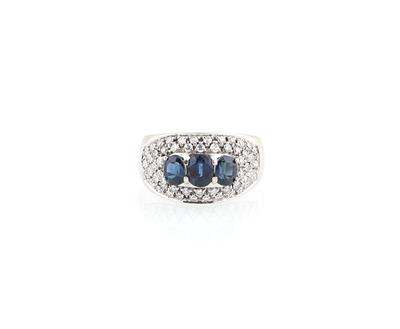 Diamant Saphirring - Schmuck