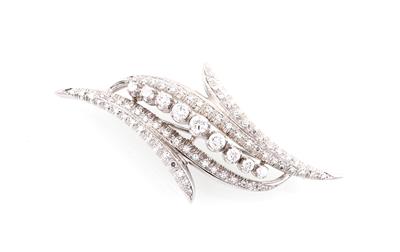 Diamant Brosche zus. ca.1,30 ct - Jewellery