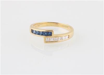 Diamant Saphirring - Schmuck